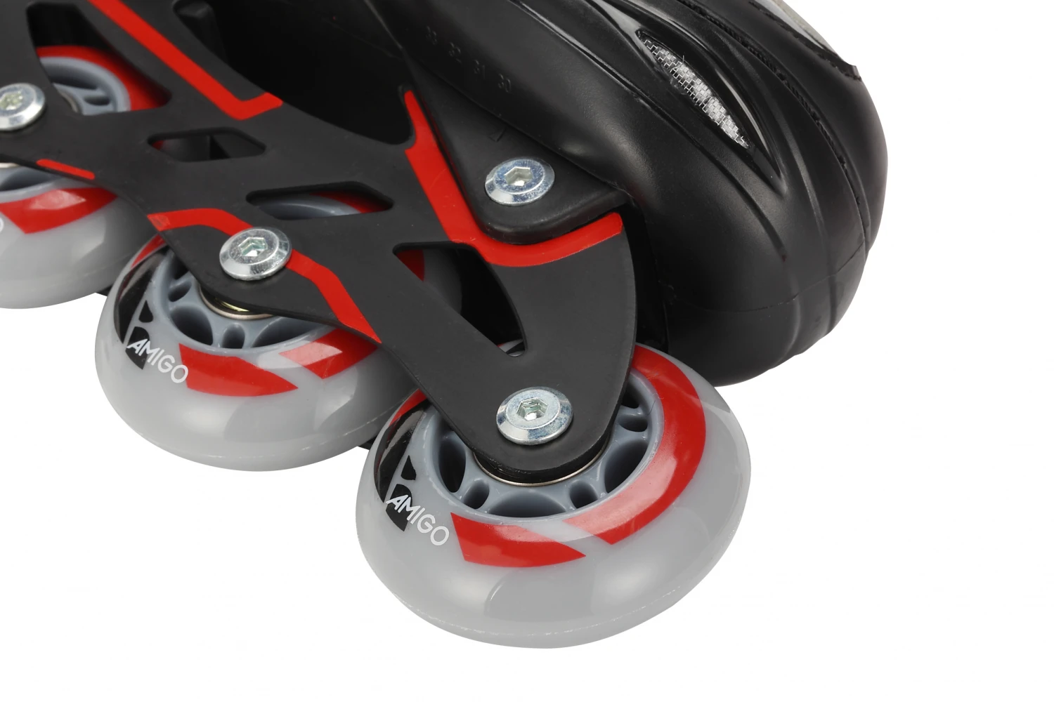 Amigo 2-in-1 Inlineskates En Schaatsen Junior Zwart/rood 9 Amigo 2-in-1 Inlineskates En Schaatsen Junior Zwart/rood - Afbeelding 7