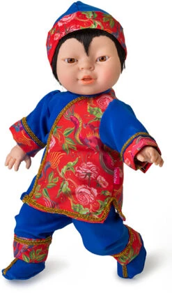 Babypop Friends Of The World 38 Cm Meisjes Rood/blauw