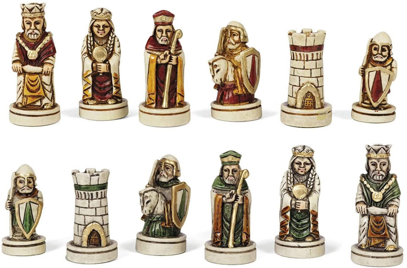 Schaakstukken Barbarossa 65 Mm Duralbaster Wit