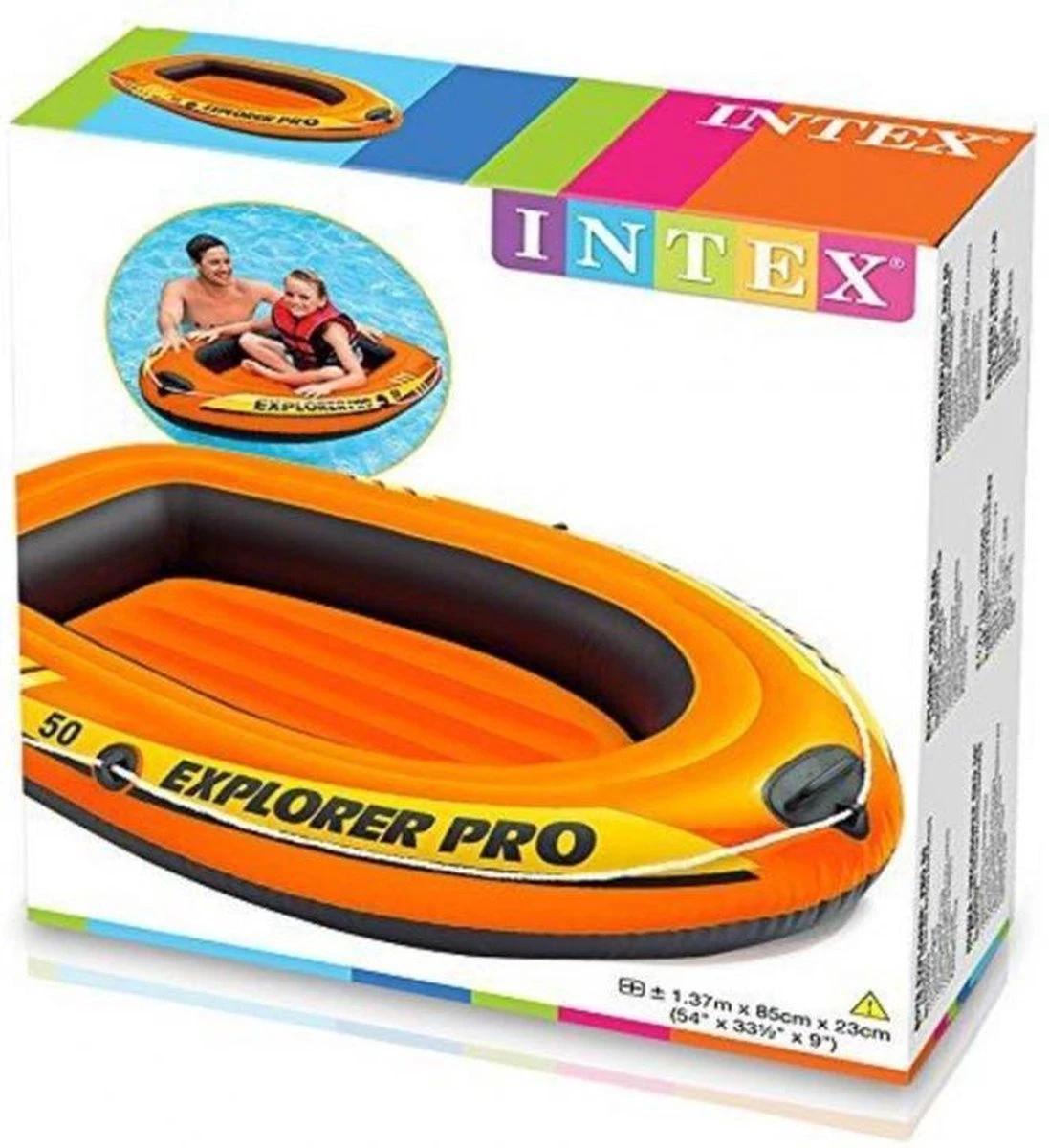 Intex Opblaasboot Exporer Pro 196 X 102 Cm PVC Oranje - Afbeelding 4
