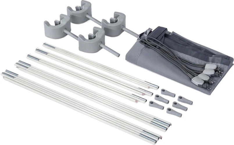 Intex Zwembadoverkapping 375 X 300 Cm Polyester Wit/grijs