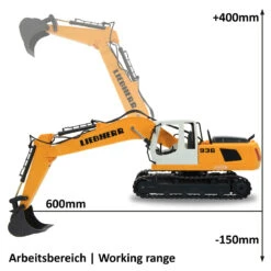 Jamara Graafmachine Liebherr R936 1:20 Geel 2,4GHz -Beter Kinderspeelgoed jamara graafmachine liebherr r936 120 geel 24ghz 8 1018065 1669295745