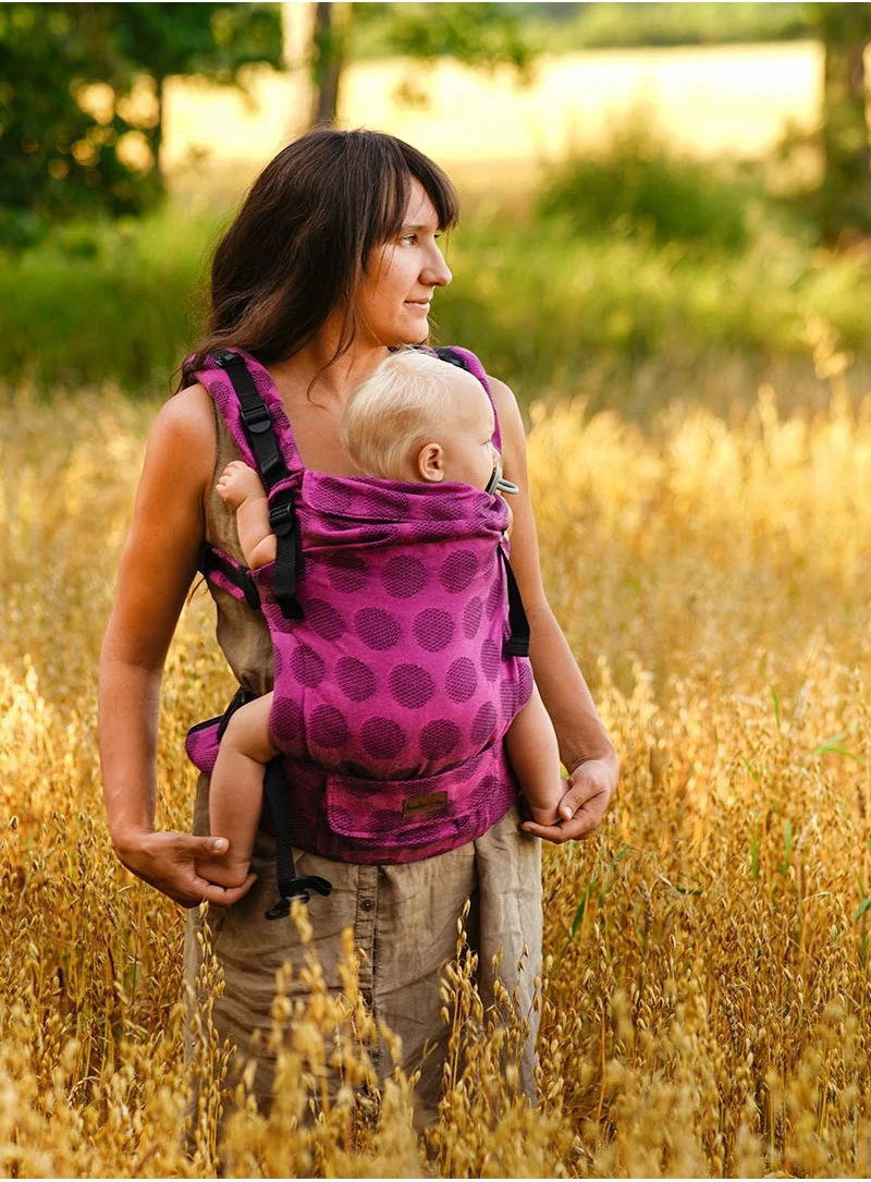 Draagzak Multi Grow Carrier Dots Katoen Roze - Afbeelding 3