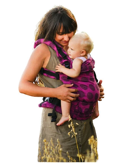 Draagzak Multi Grow Carrier Dots Katoen Roze