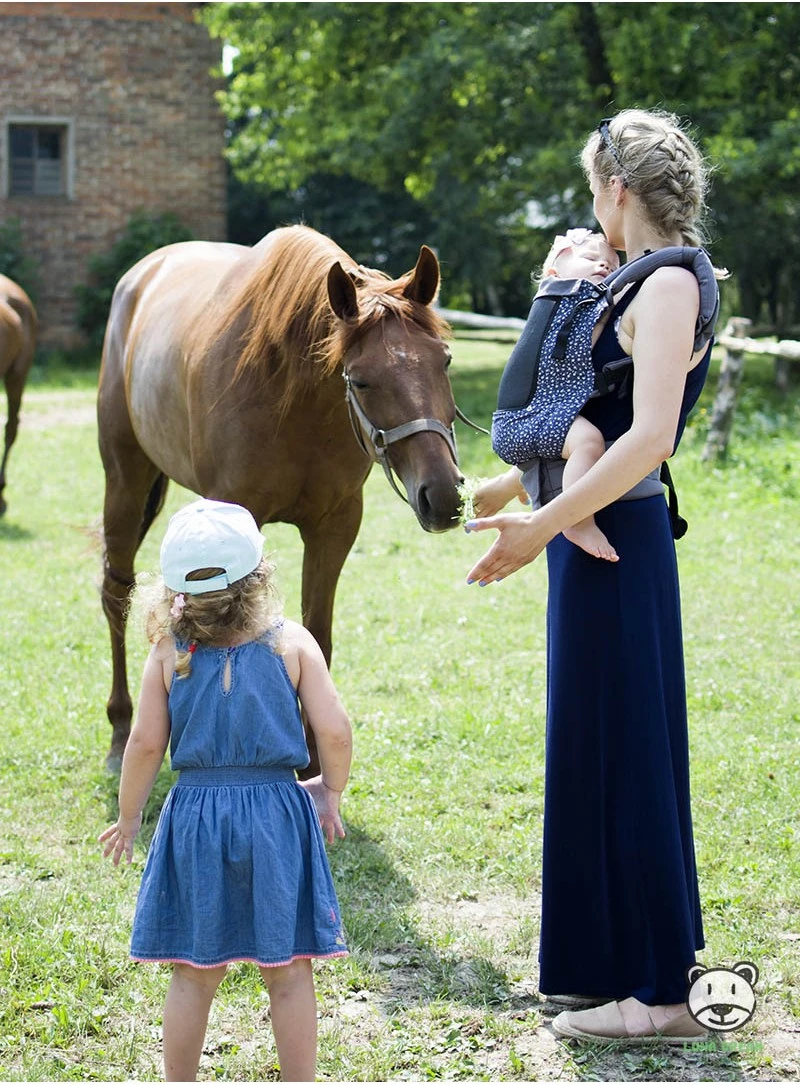 Draagzak Grow Up Air Meadow Katoen Blauw/wit - Afbeelding 2