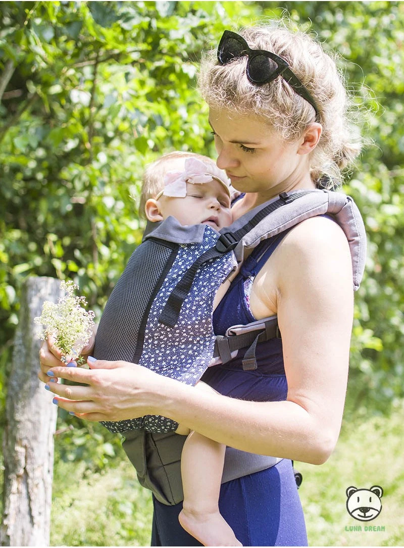 Draagzak Grow Up Air Meadow Katoen Blauw/wit - Afbeelding 7