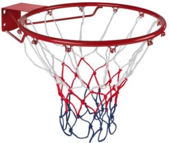 Basketbalring + Net 45 Cm Rood
