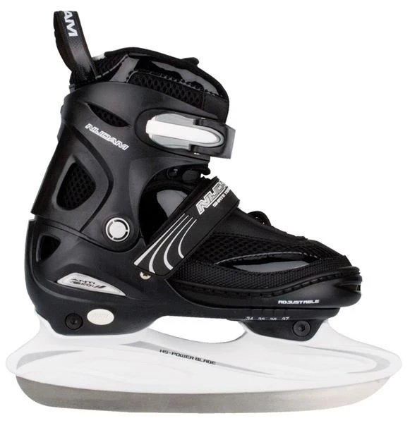 NIJDAM Ijshockeyschaats 3150 Junior Zwart Maat 34/37-S