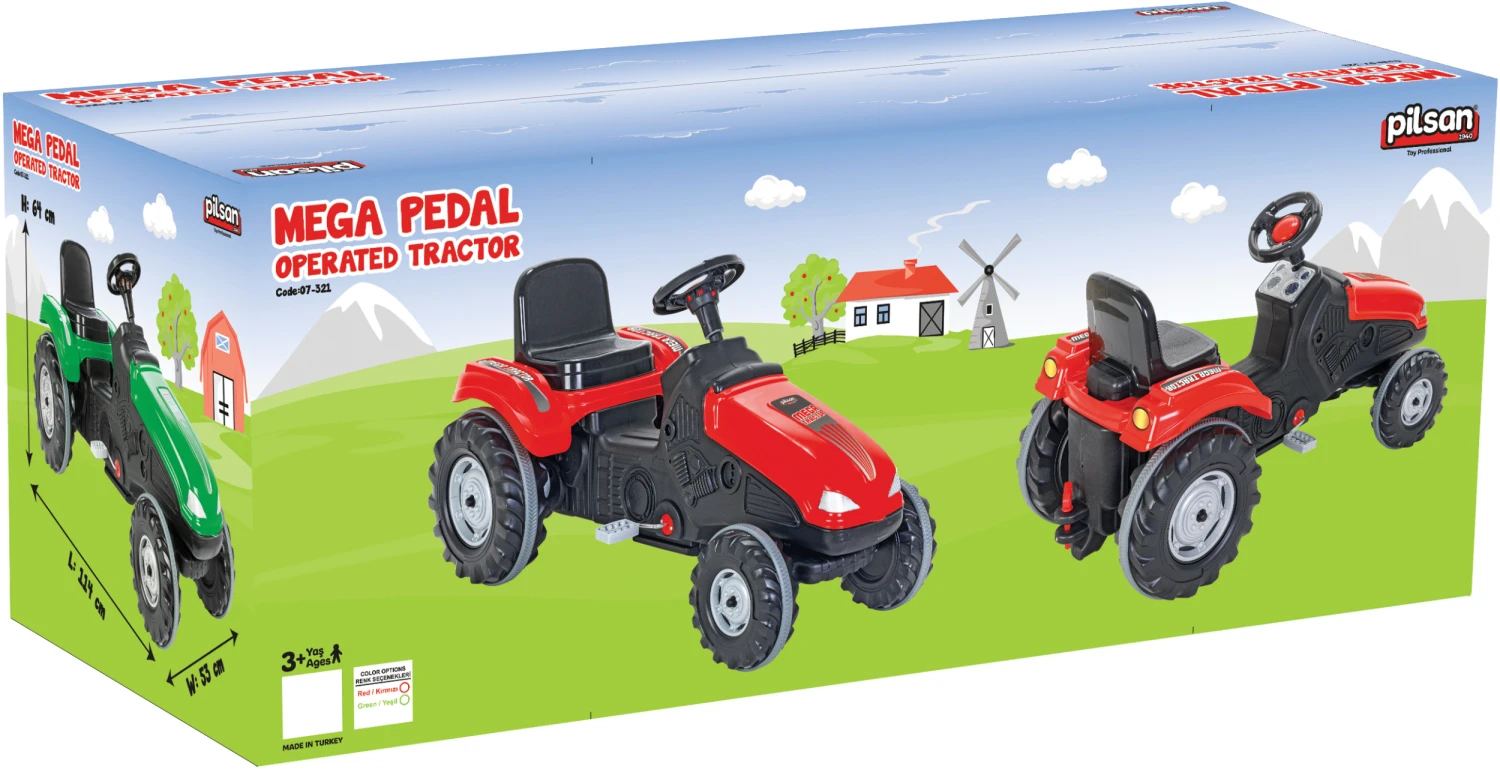 Mega Traptractor Rood/zwart 6 Mega Traptractor Rood/zwart - Afbeelding 4