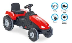 Beter Kinderspeelgoed -Beter Kinderspeelgoed pilsan mega traptractor rood zwart 5 1020171 20230608132654