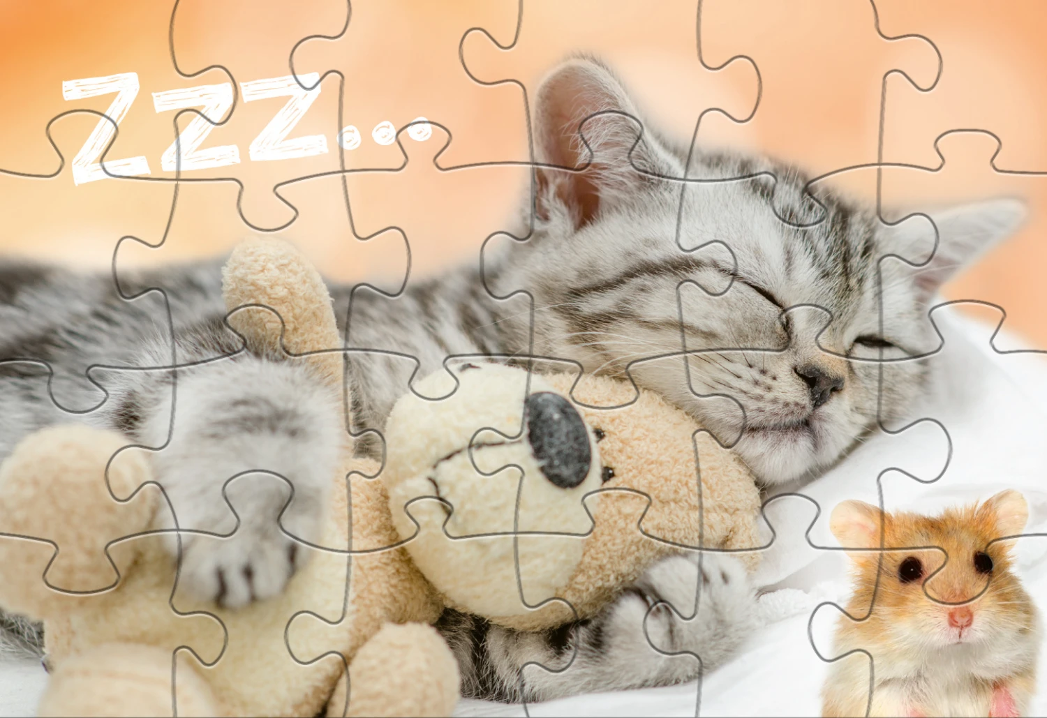 Legpuzzel Babydieren Junior 24/24 Stukjes 4 Legpuzzel Babydieren Junior 24/24 Stukjes - Afbeelding 2