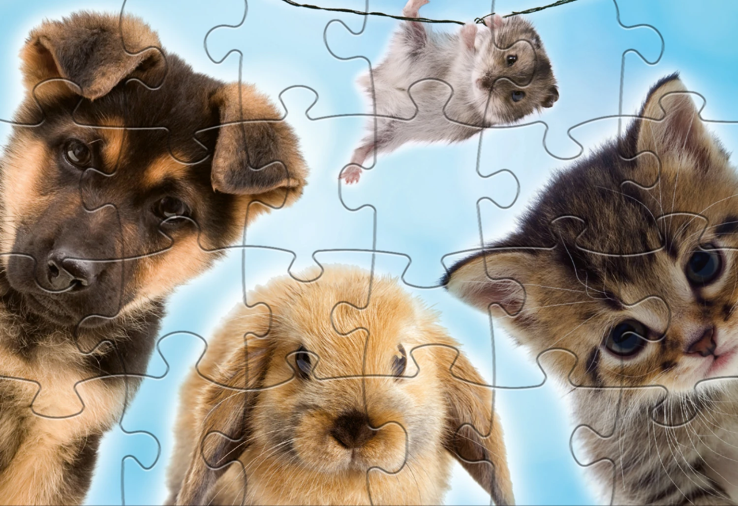 Legpuzzel Babydieren Junior 24/24 Stukjes 5 Legpuzzel Babydieren Junior 24/24 Stukjes - Afbeelding 3