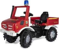 ROLLY TOYS Trapvoertuig RollyUnimog Fire 118 X 81 X 54 Rood