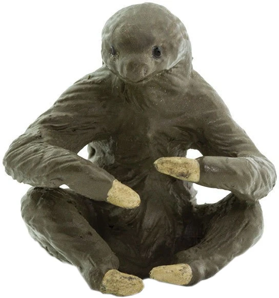 SAFARI Mini-figuren Luiaard 2,5 Cm Rubber Bruin 192 Stuks