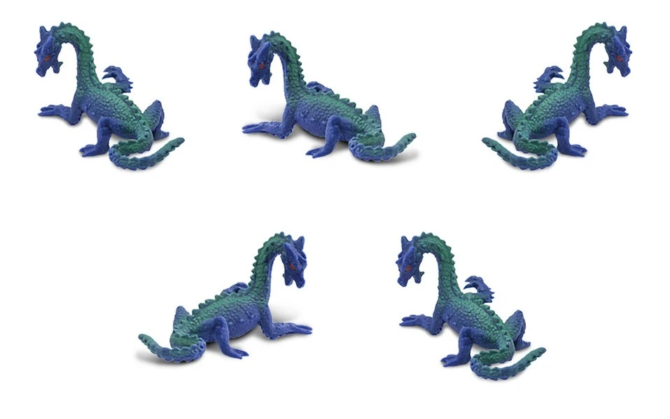 SAFARI Speelfiguren Zeedraken 2 Cm BPA-vrij Blauw 192-delig