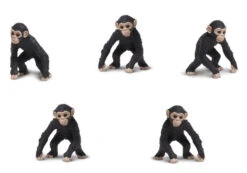 SAFARI Speelset Lucky Minis Chimpansees 2,5 Cm Zwart 192-delig -Beter Kinderspeelgoed safari speelset chimpansees lucky minis 25 cm zwart 192 delig 2 550713 1613201476