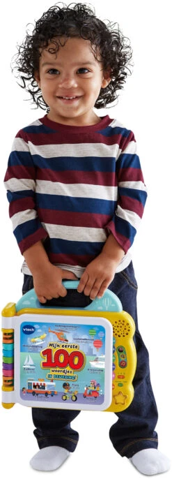 VTech Kinderboek Mijn Eerste 100 Woordjes - In Beweging Geel -Beter Kinderspeelgoed vtech kinderboek mijn eerste 100 woordjes in beweging geel 3 1018040 1668503213