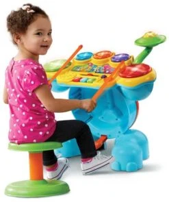 VTech Rock & Leer Drumstel Junior Blauw -Beter Kinderspeelgoed vtech rock leer drumstel junior blauw 4 177393